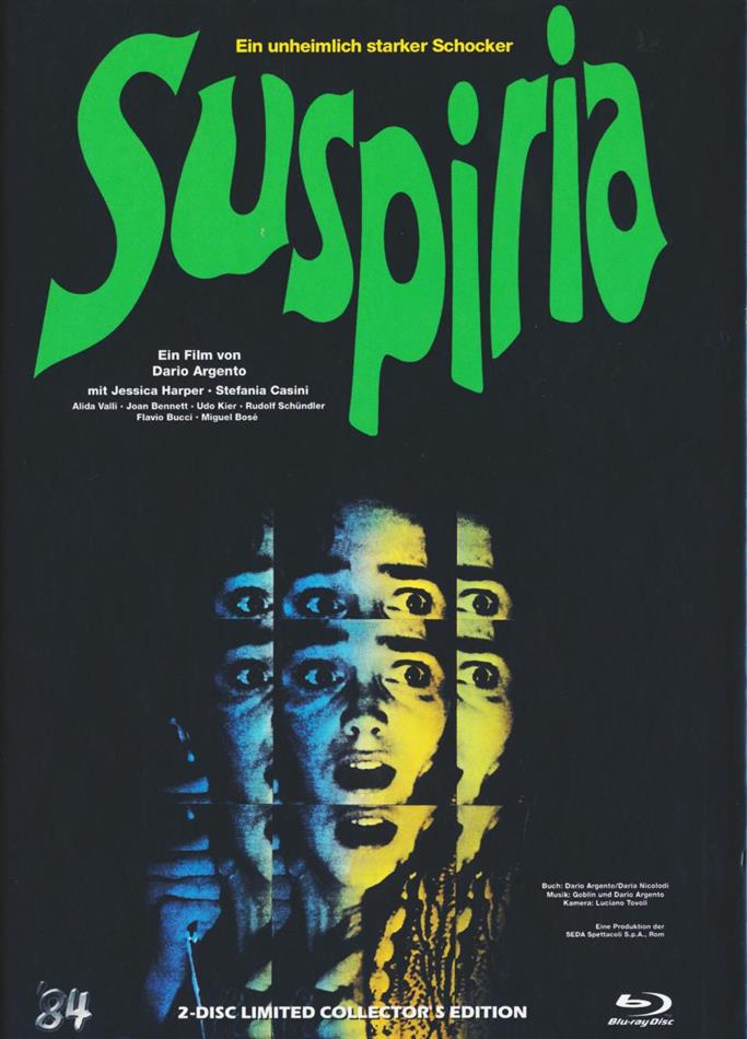 Suspiria (1977) Cover C, Limited Collector's Edition, Mediabook, Uncut, Blu-ray + DVD