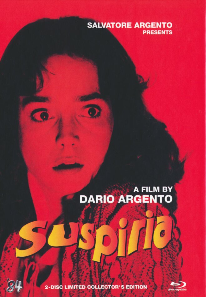 Suspiria (1977) Cover F, Limited Collector's Edition, Mediabook, Uncut, Blu-ray + DVD