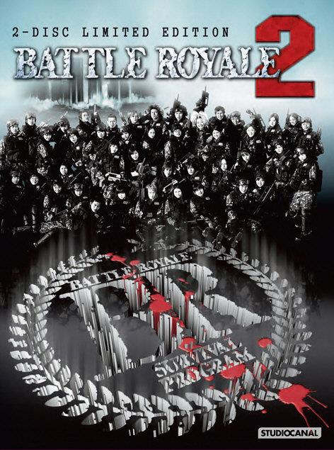 Battle Royale 2 (2003) Cover B, Édition Limitée, Mediabook, Uncut, Blu-ray + DVD