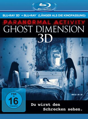 Paranormal Activity 5 - Ghost Dimension (2015) (Extended Edition, Versione Cinema, Blu-ray 3D + Blu-ray)