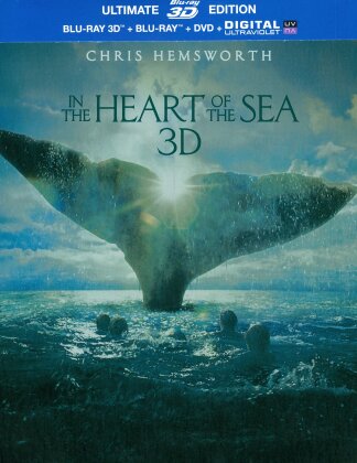 In the Heart of the Sea - Au coeur de l'Océan (2015) (Limited Ultimate Edition, Steelbook, Blu-ray 3D + Blu-ray + DVD)