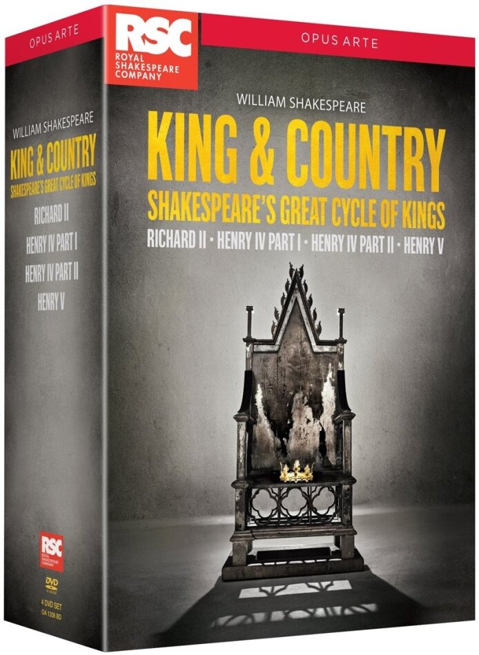 King & Country - Shakespeare's Great Cycle of Kings Opus Arte, Box, 4 DVDs