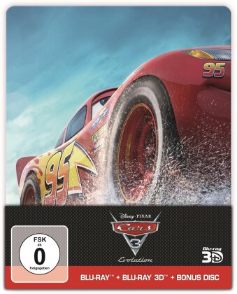 Cars 3 - Evolution (2017) (Edizione Limitata, Steelbook, Blu-ray 3D + 2 Blu-ray)