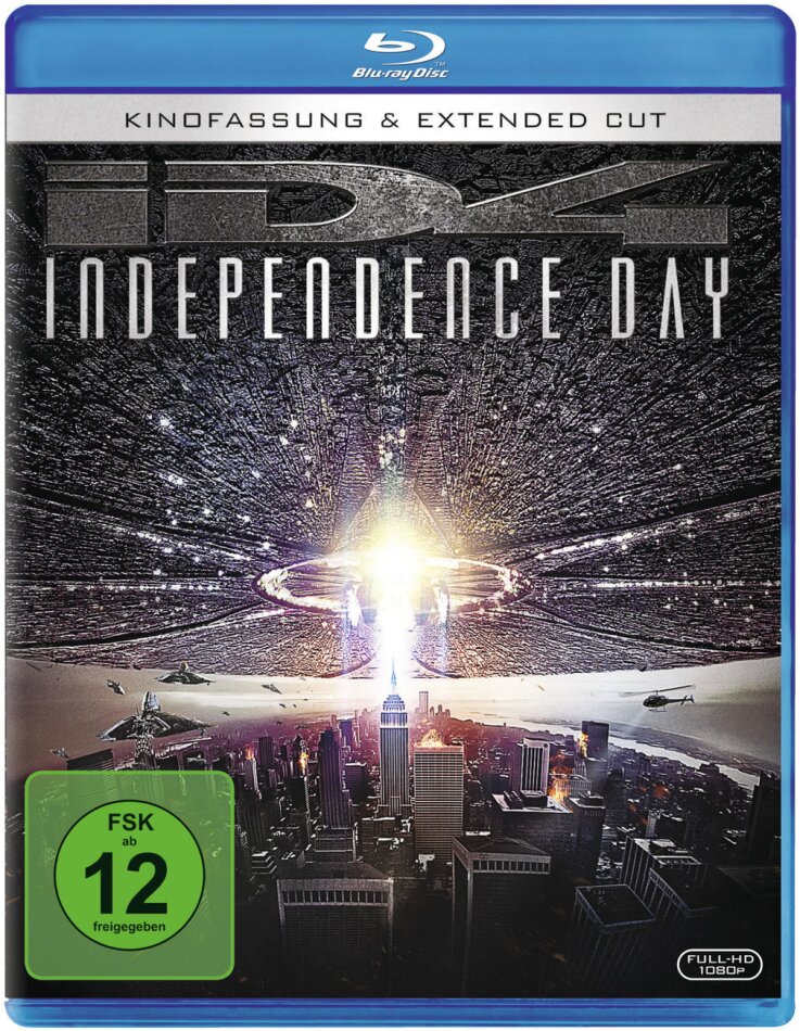 Independence Day (1996) Extended Cut, 20th Anniversary Edition, Cinema Version, Remastered, 2 Blu-rays