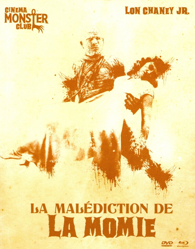 La malédiction de la Momie (1944) Collection Cinema Monster Club, b/w, Blu-ray + DVD