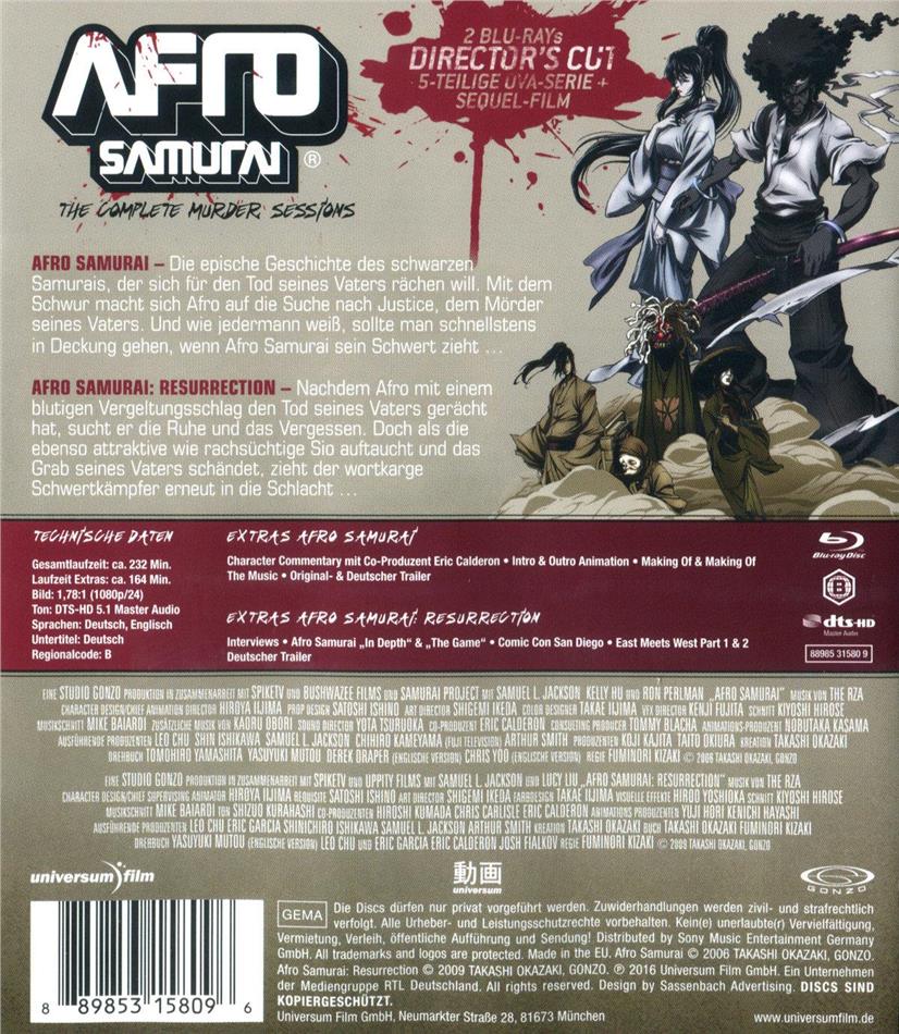 Afro Samurai - The Complete Murder Sessions Director's Cut, 2 Blu