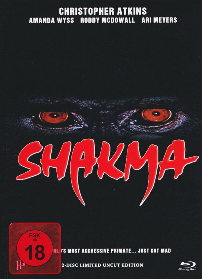 Shakma (1990) Cover C, Limited Uncut Edition, Mediabook, Blu-ray + DVD