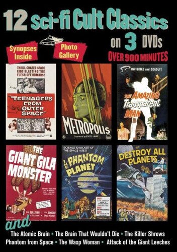 12 Sci-Fi Cult Classics - 12 Sci-Fi Cult Classics (3PC) 3 DVD