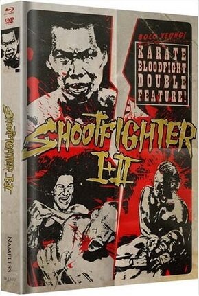 Shootfighter 1 + 2 T-Shirt Size L, Limited Edition, Uncut, Mediabook, 2 Blu-rays + 2 DVDs
