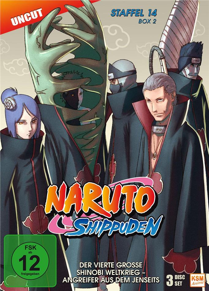 Naruto Shippuden - Staffel 14 Box 2 Uncut, 3 DVDs