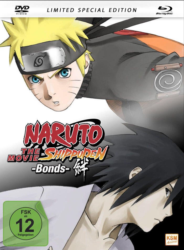 Naruto Shippuden - The Movie - Bonds (2008) Limited Special Edition, Mediabook, Blu-ray + DVD