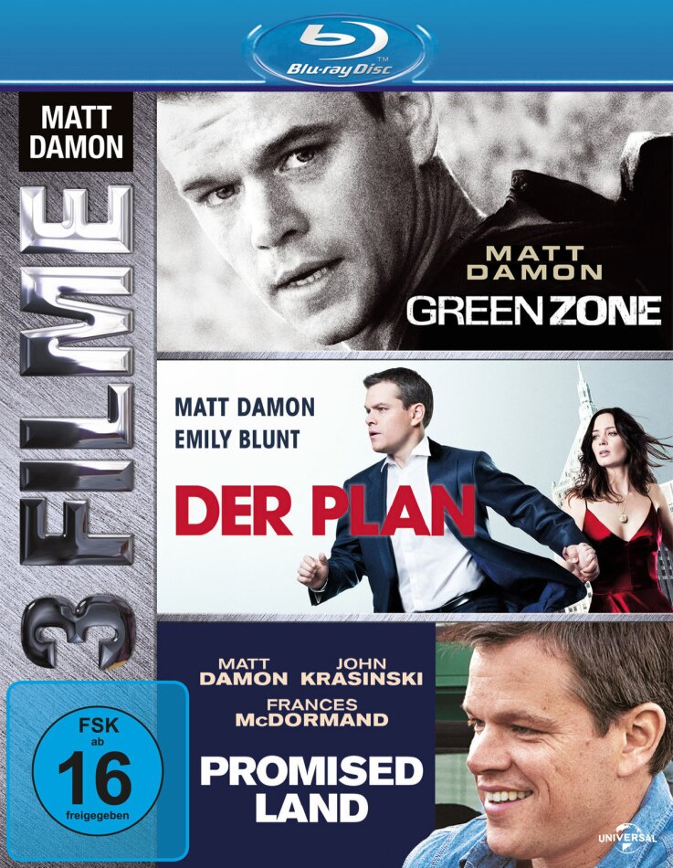 Matt Damon - 3 Filme 3 Blu-rays