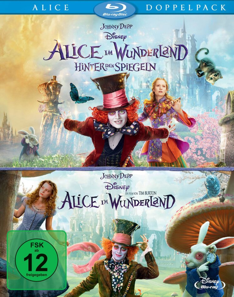 Alice im Wunderland 1 & 2 2 Blu-rays