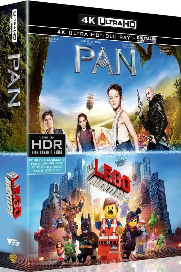 Pan / La grande aventure Lego 2 4K Ultra HDs + 2 Blu-ray