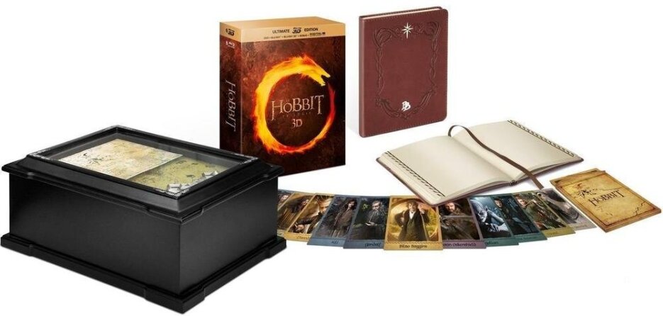 Le Hobbit - La Trilogie Édition Limitée, Wooden Box, 9 Blu-ray 3D + 3 Blu-ray + 3 DVD