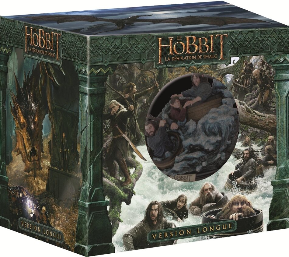 Le Hobbit 2 - La désolation de Smaug (2013) Statue, Version Longue, 2 Blu-ray 3D + 3 Blu-ray + 2 DVD