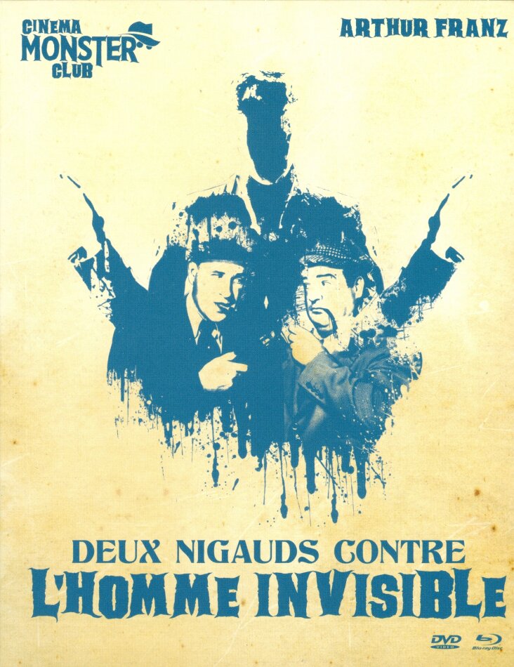 Deux nigauds contre l'homme invisible (1951) Collection Cinema Monster Club, s/w, Blu-ray + DVD