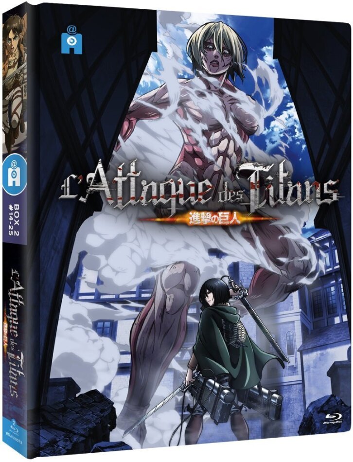 L'attaque des Titans - Box 2 - Épisodes 14 à 25 Mediabook, 2 Blu-ray
