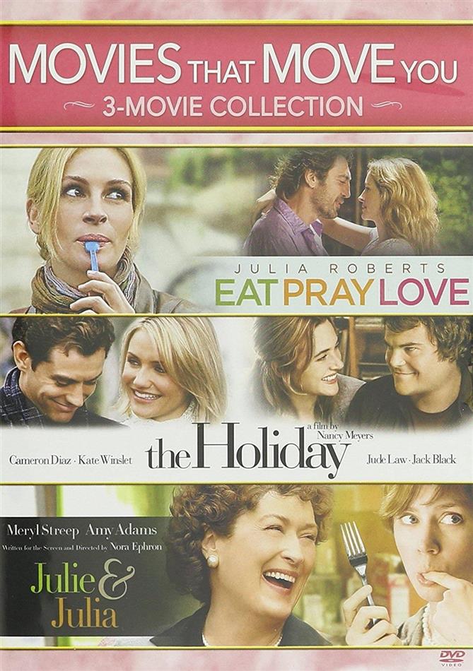 Movies That Move You: 3-Movie Collection - Eat Pray Love / The Holiday / Julie & Julia