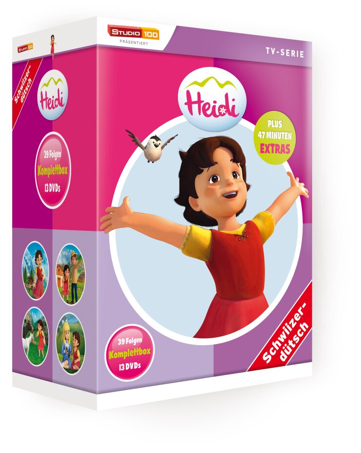 Heidi - Komplettbox Folgen 1-39 Mundart Version Studio 100, 13 DVD