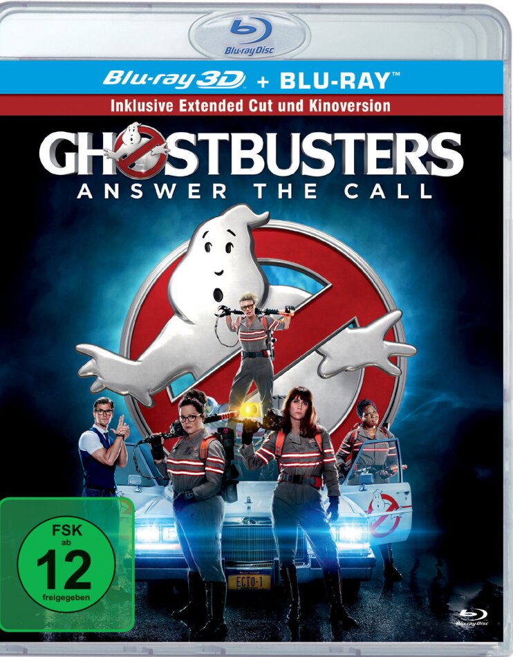 Ghostbusters (2016) Extended Edition, Cinema Version, Blu-ray 3D + Blu-ray