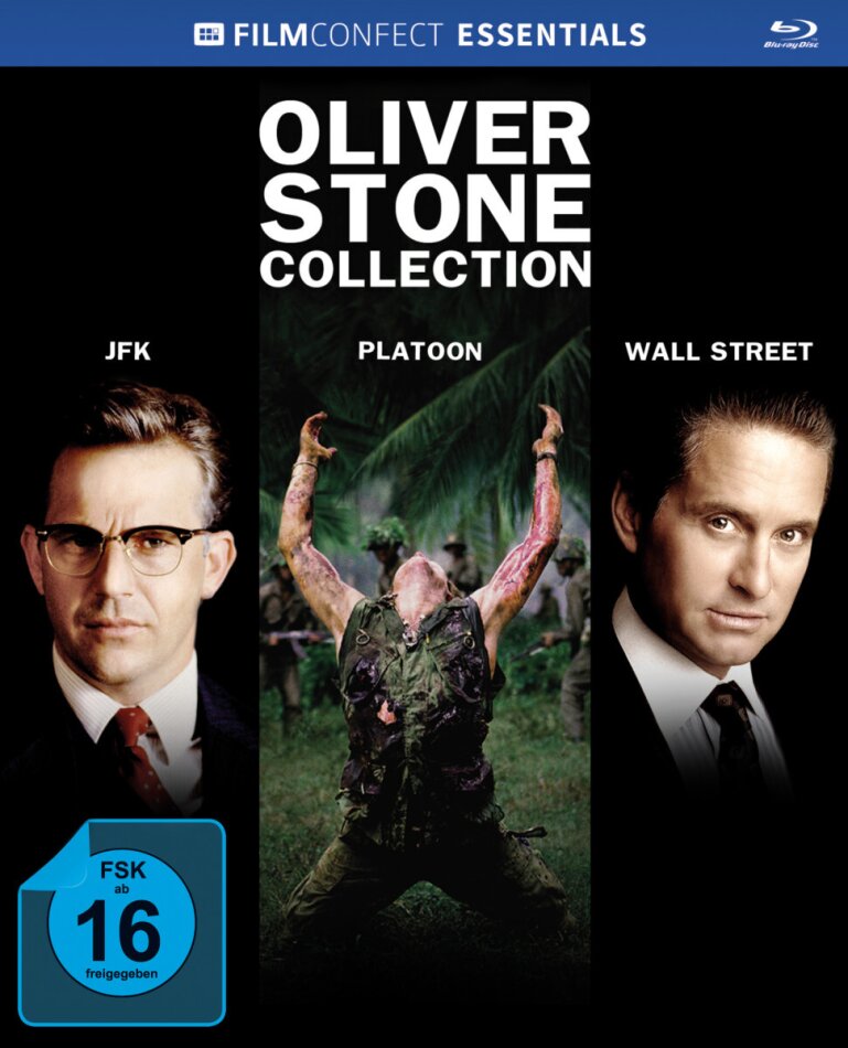 Oliver Stone Collection Filmconfect Essentials, Mediabook, Limited Edition, 3 Blu-rays