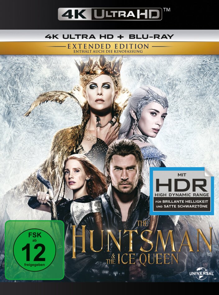 The Huntsman & the Ice Queen (2016) Extended Edition, Cinema Version, 4K Ultra HD + Blu-ray