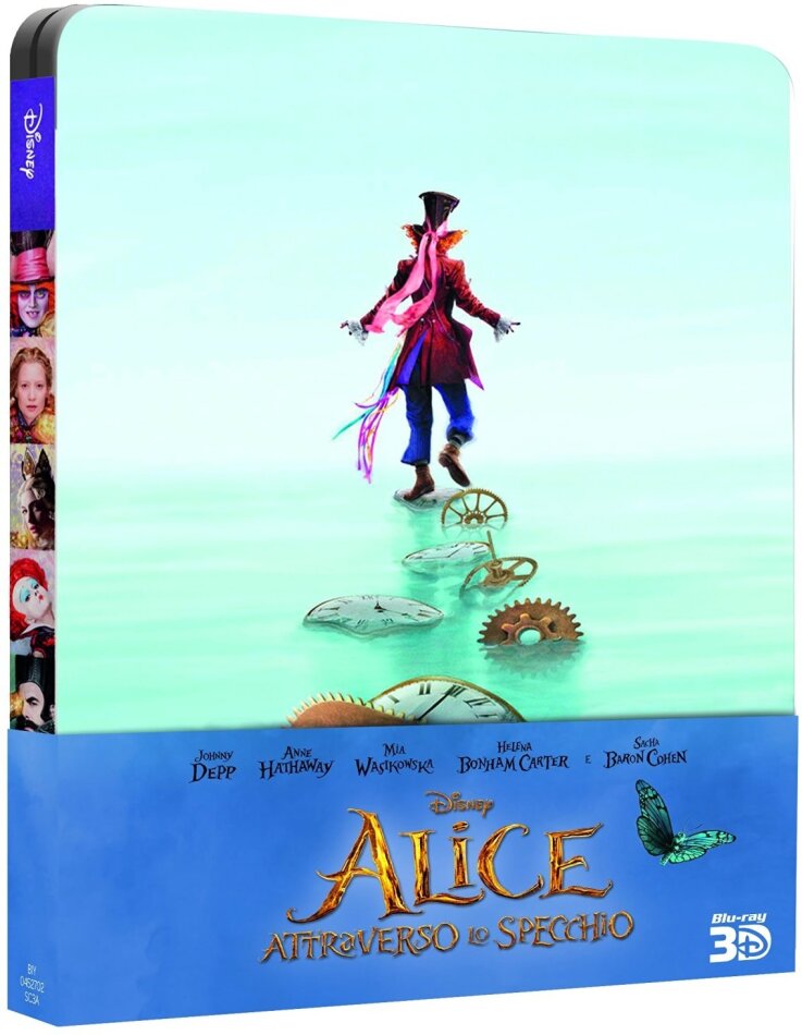 Alice attraverso lo specchio (2016) Steelbook, Blu-ray 3D + Blu-ray