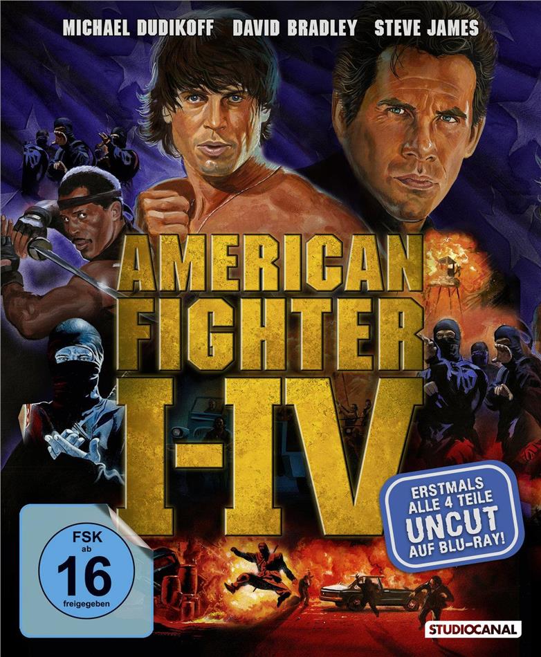 American Fighter 1-4 Uncut, 4 Blu-rays