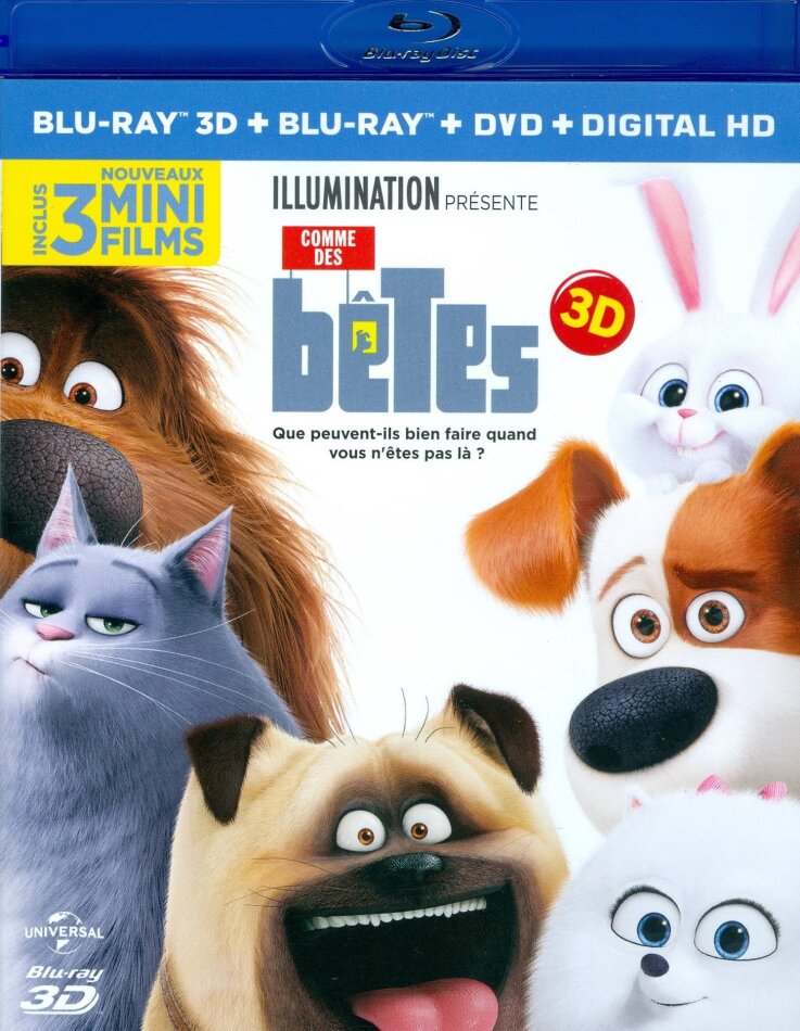 Comme des bêtes (2016) Blu-ray 3D + Blu-ray + DVD