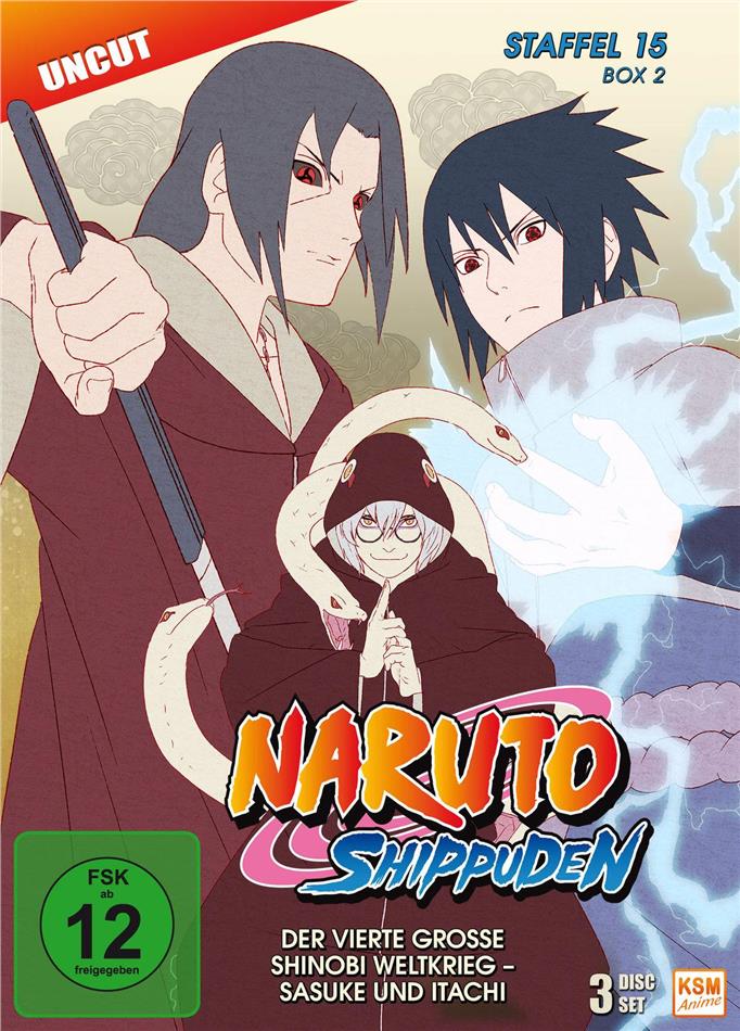Naruto Shippuden - Staffel 15 Box 2 Uncut, 3 DVDs