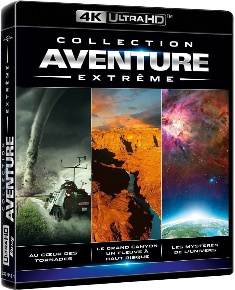 Collection Aventure Extrême - Au coeur des tornades / Le Grand Canyon, un fleuve à haut risque / Les mystères de l'univers