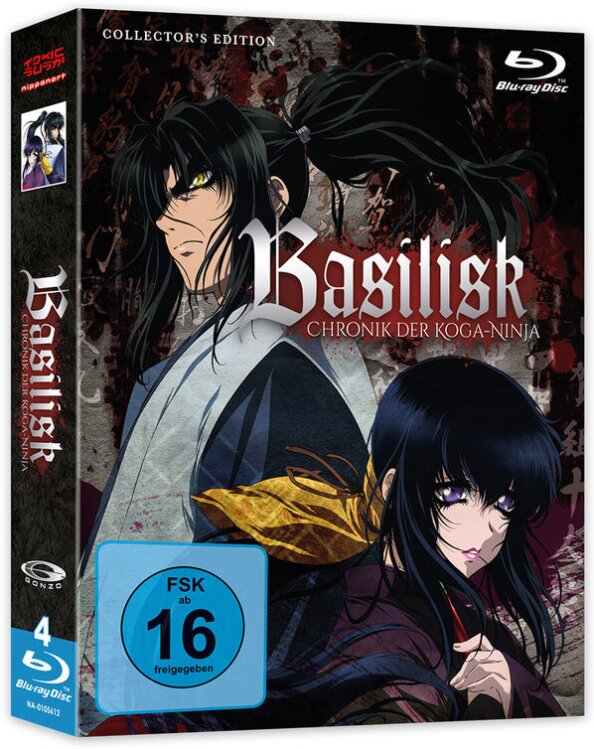 Basilisk - Chronik der Koga-Ninja Collector's Edition, 4 Blu-rays