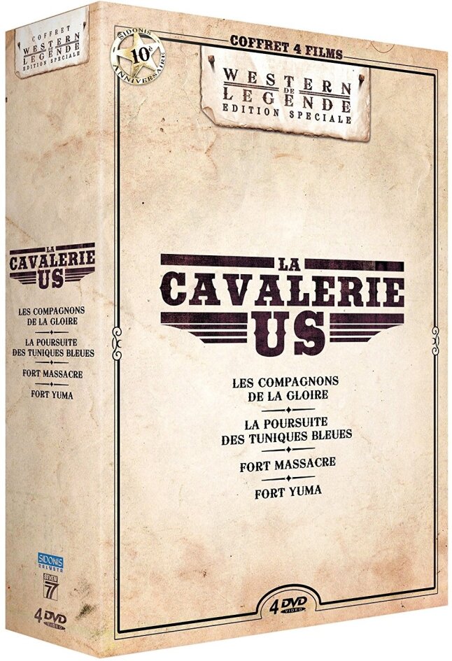 La cavalerie US Western de Légende, Box, 4 DVDs