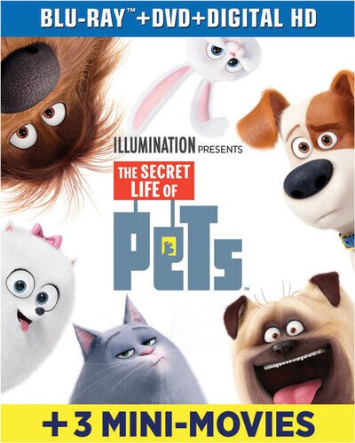 The Secret Life of Pets (2016) including 3 Mini Movies, Blu-ray + DVD