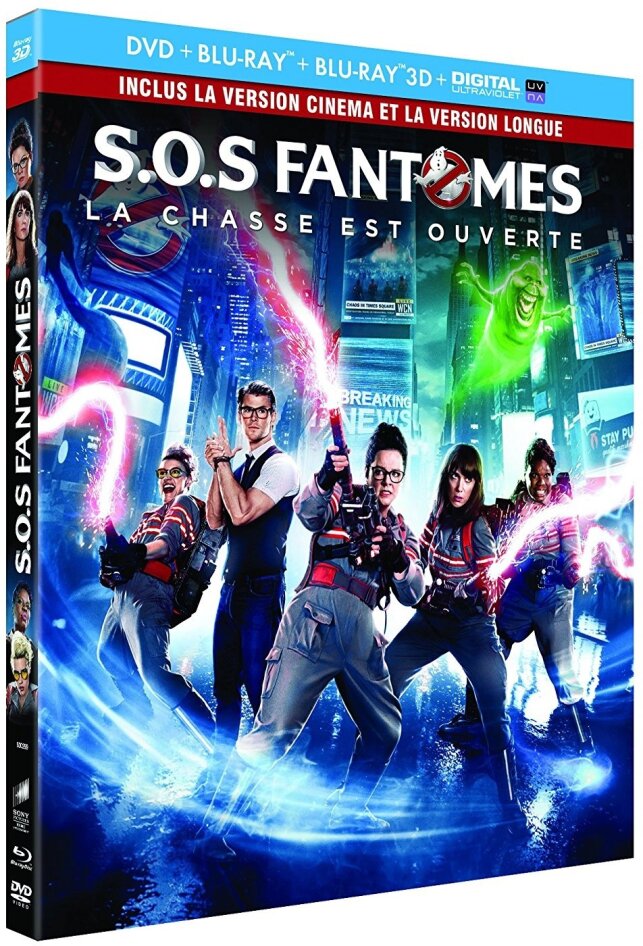 S.O.S Fantômes (2016) Version Cinéma, Version Longue, Blu-ray 3D + Blu-ray + DVD