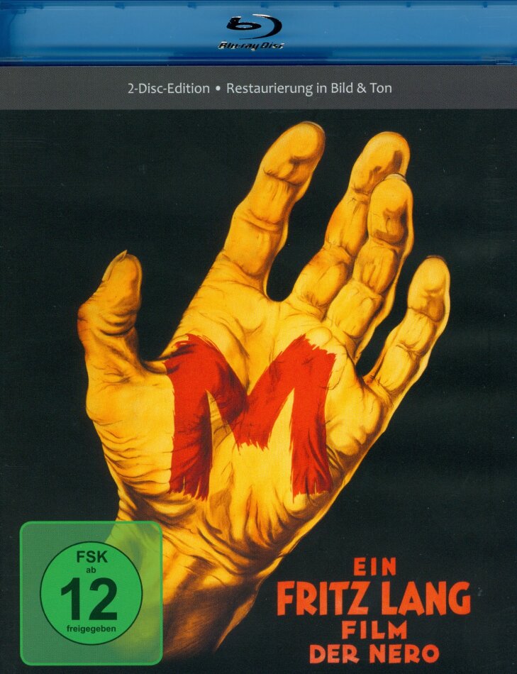 M - Eine Stadt sucht einen Mörder (1931) b/w, Restored, Blu-ray + DVD