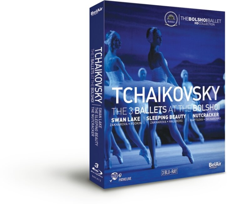 Bolshoi Ballet & Orchestra - Tchaikovsky - Swan Lake / Sleeping Beauty / The Nutcracker Bel Air Classique, 3 Blu-rays