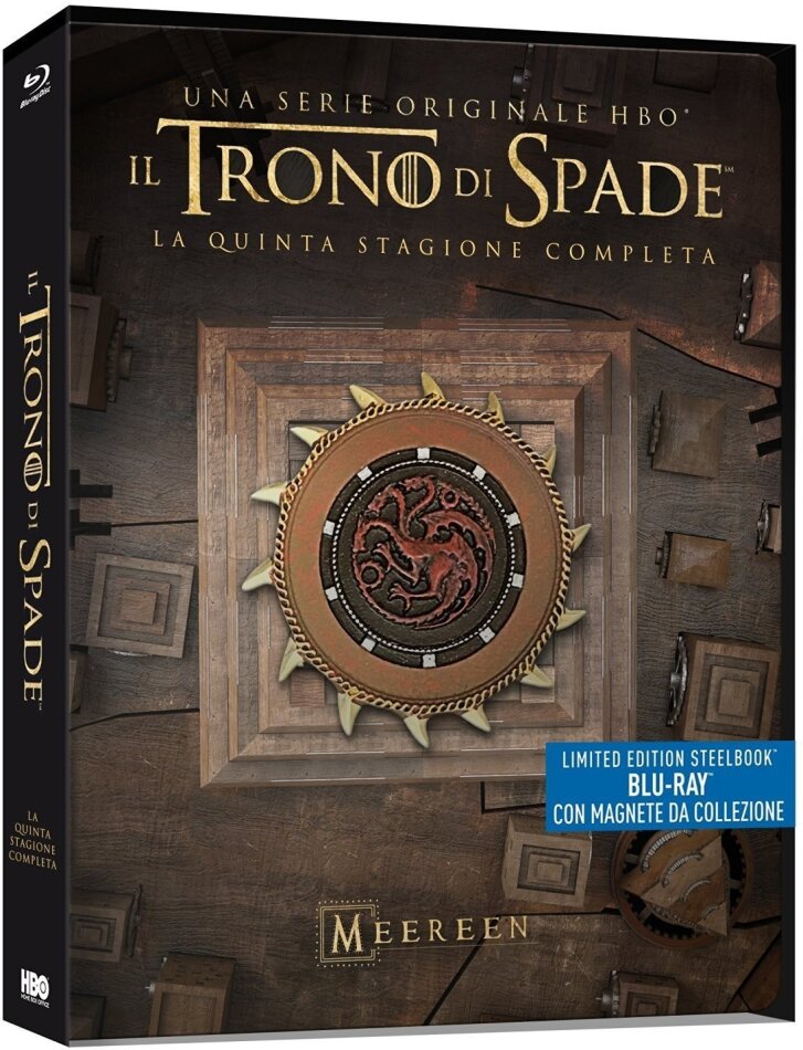 Il Trono di Spade - Stagione 5 con magnete da collezione, Edizione Limitata, Steelbook, 4 Blu-ray