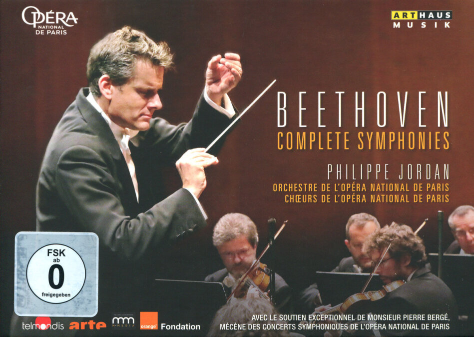 Orchestra of the Opera National de Paris & Philippe Jordan - Beethoven - The Complete Symphonies Arthaus Musik, 4 DVDs