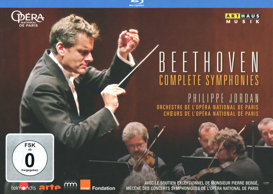 Orchestra of the Opera National de Paris & Philippe Jordan - Beethoven - The Complete Symphonies Arthaus Musik, 3 Blu-rays