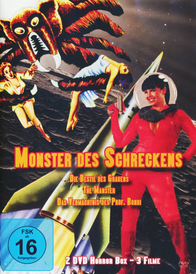 Monster des Schreckens - 3 Spielfilme Box s/w, 2 DVDs