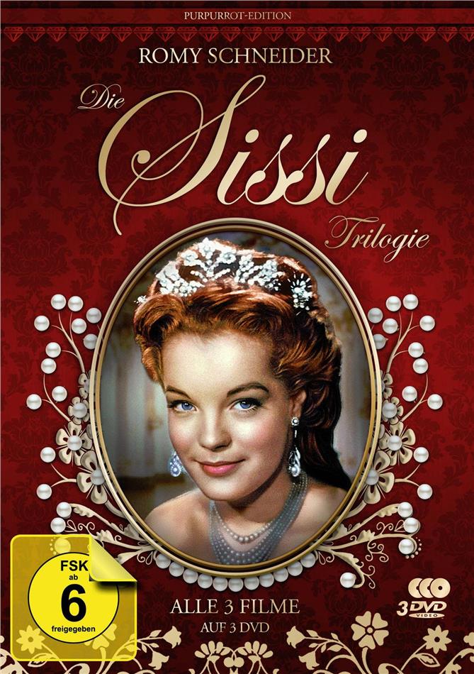 Die Sissi Trilogie Purpurrot-Edition, Filmjuwelen, 3 DVD