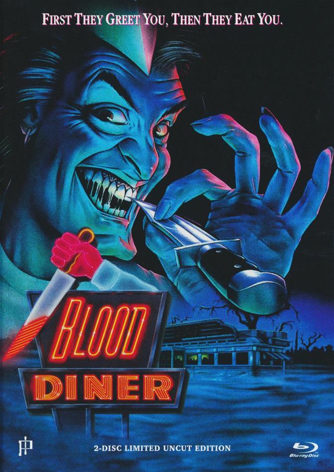 Blood Diner (1987) Cover A, Limited Uncut Edition, Mediabook, Blu-ray + DVD
