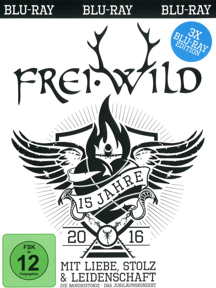 Frei.Wild - 15 Jahre Mit Liebe, Stolz und Leidenschaft 3 Blu-rays