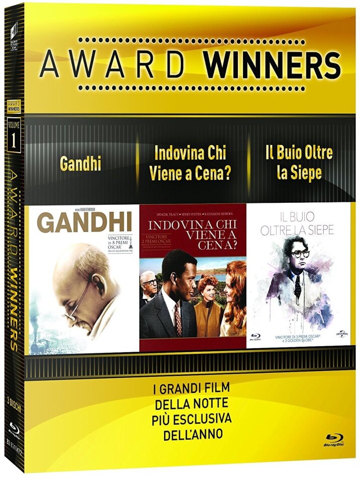 Award Winners - Volume 1 - Gandhi / Indovina chi Viene a Cena / Il Buio oltre la Siepe 3 Blu-ray