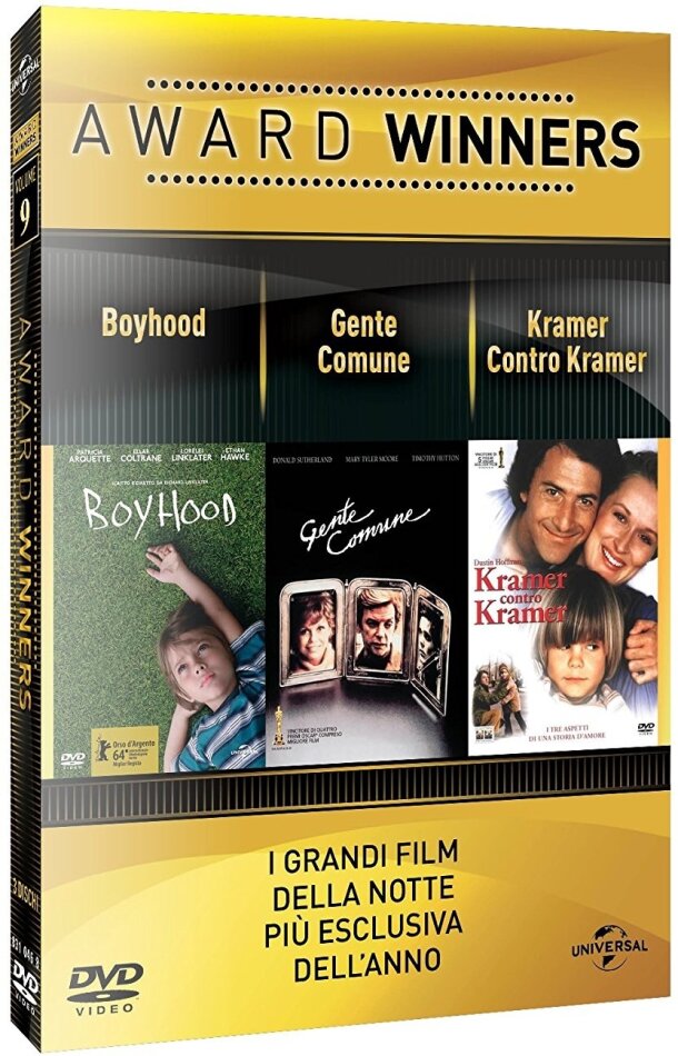 Award Winners - Volume 9 - Boyhood / Gente comune / Kramer contro Kramer 3 DVD