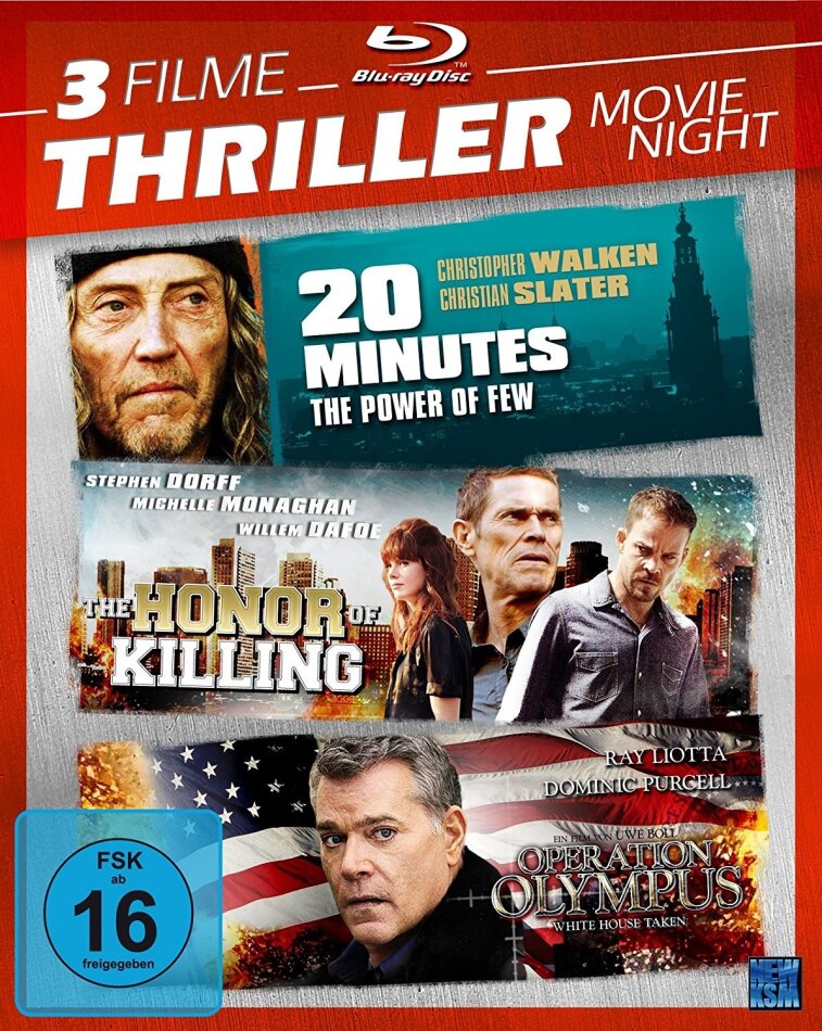 Thriller Movie Night - The Honor of Killing / 20 Minutes / Operation Olympus 3 Blu-ray