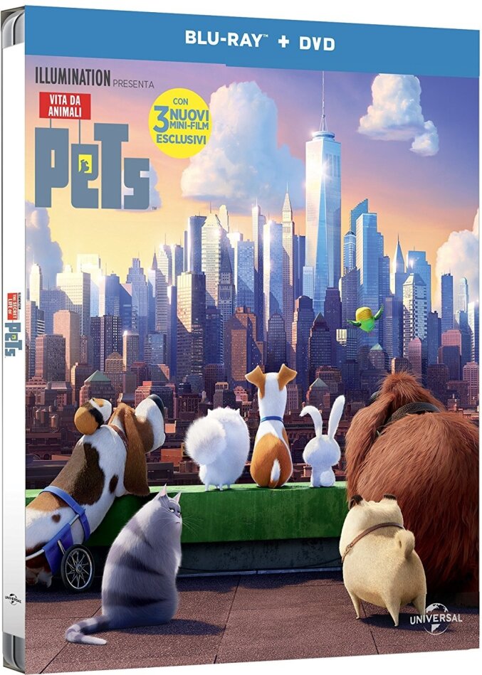 Pets - Vita da animali (2016) Steelbook, Blu-ray + DVD