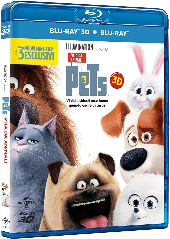 Pets - Vita da animali (2016) Blu-ray 3D + Blu-ray